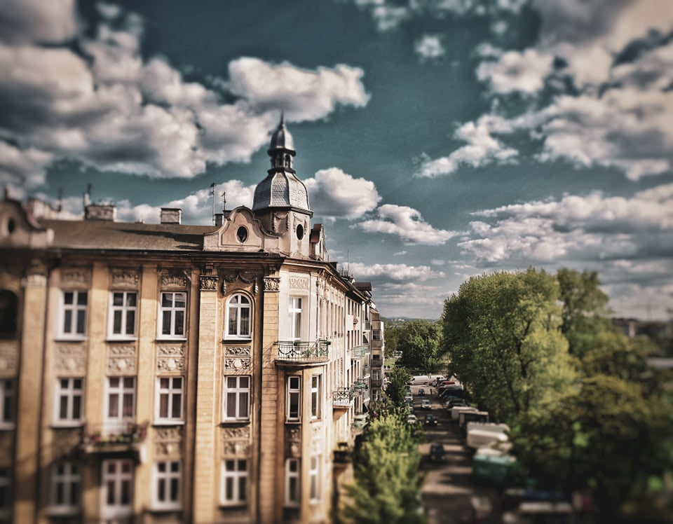 Balkon z widokiem na Wawel