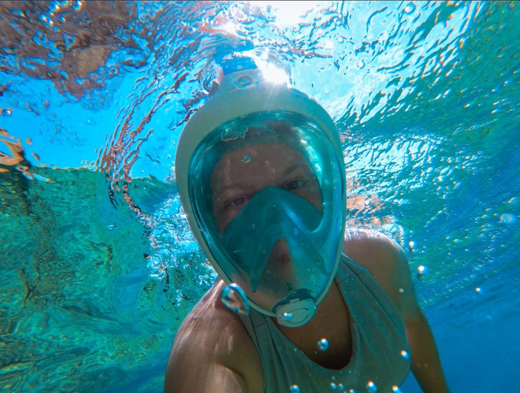 Maska pełnotwarzowa snorkeling