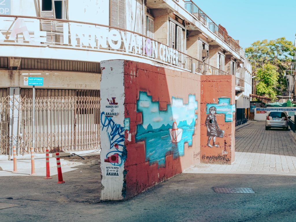 murale na ulicach Nikozji południowej