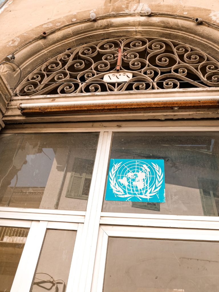 Wlepki ONZ w Nikozji północnej
