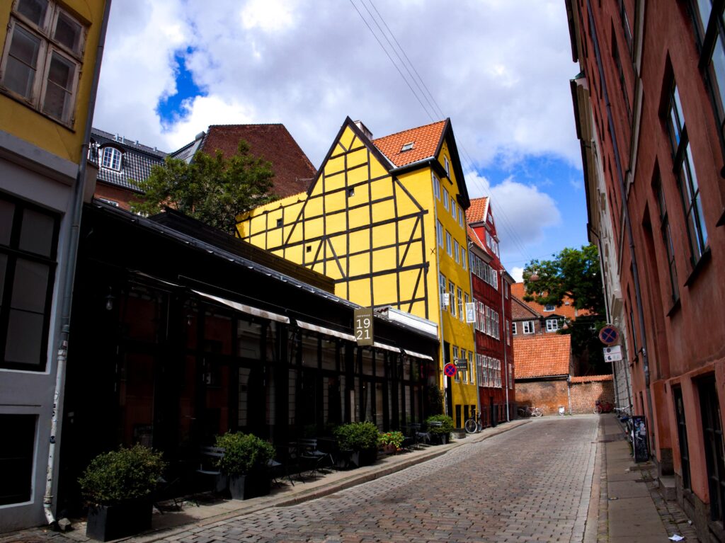 Uliczki starego miasta w Kopenhadze