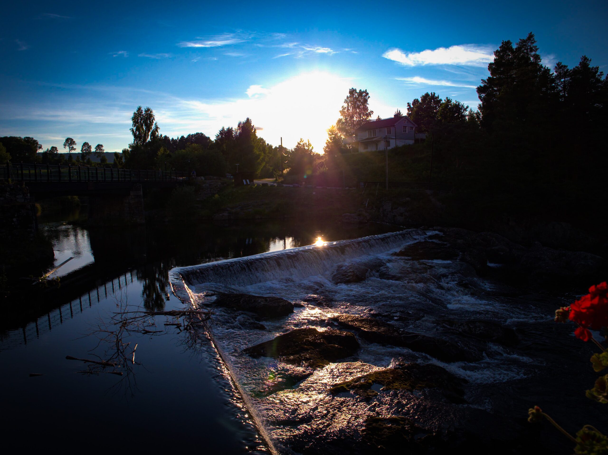 Atrakcje w pobliżu Oslo wodospad Haugfossen